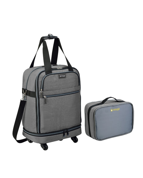 Grey | Zipsak 22" Foldable Spinner Carry On