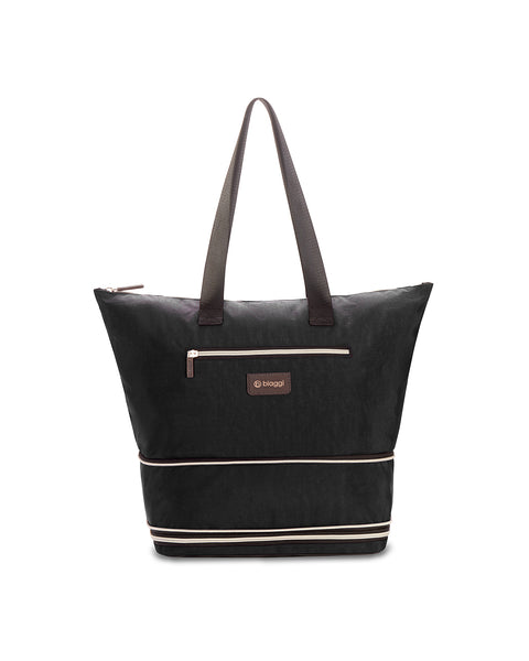 Black | Zipsak Boost! Handbag Expands to Travel Tote
