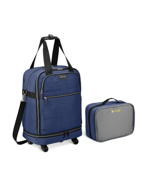 Navy Blue | Zipsak 22" Foldable Spinner Carry On