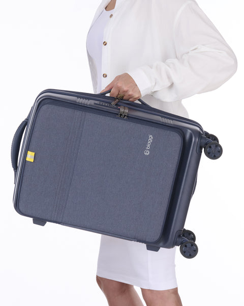 Navy Blue | Runway Hardside Hybrid Carry On