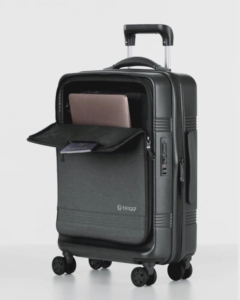 Black | Black Runway Hardside Hybrid Carry On