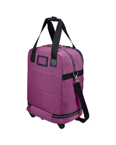 Purple | Zipsak 22" Foldable Spinner Carry On