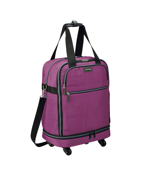 Purple | Zipsak 22" Foldable Spinner Carry On