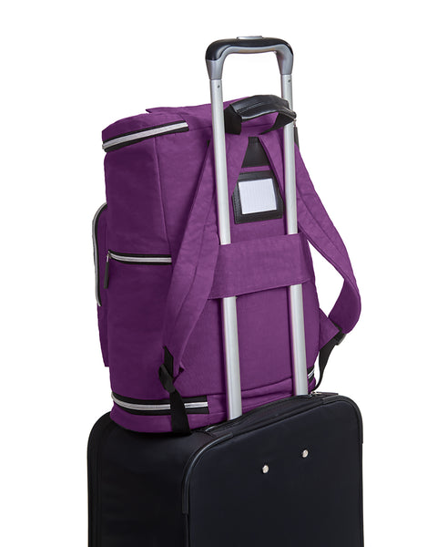 Purple | Zipsak Backpack on the Go
