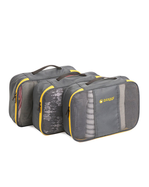 Grey | Zipcubes 3 Pack-Carry-On Size