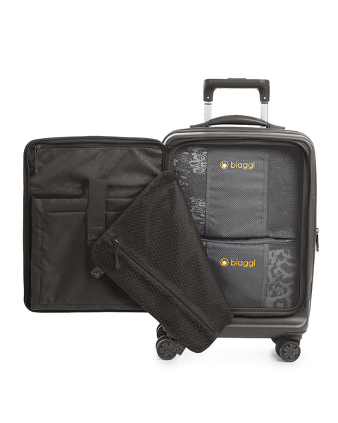 Black | Black Runway Hardside Hybrid Carry On-$119.99 Blowout Deal