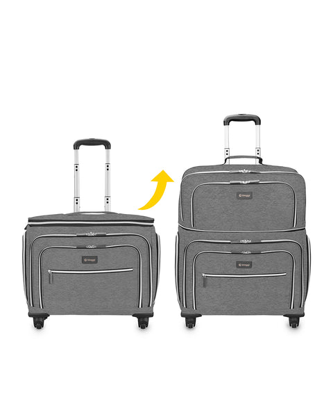 Grey | Lift Off! Expandable Carry-On to Check-In