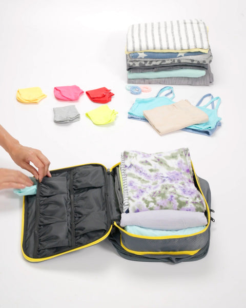 Grey | Double Deck Compression Cube + Shoe Cube Combo