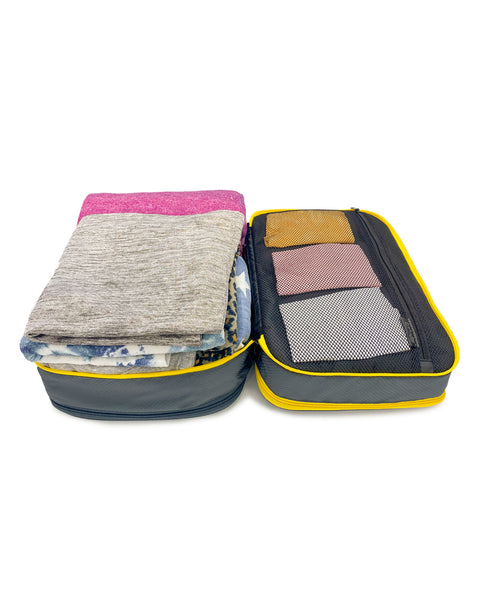 Grey | Double Deck Compression Cube + Shoe Cube Combo