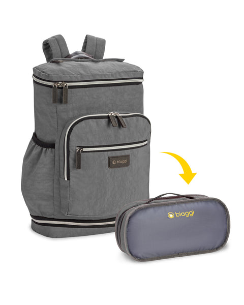 Grey | Zipsak Backpack on the Go