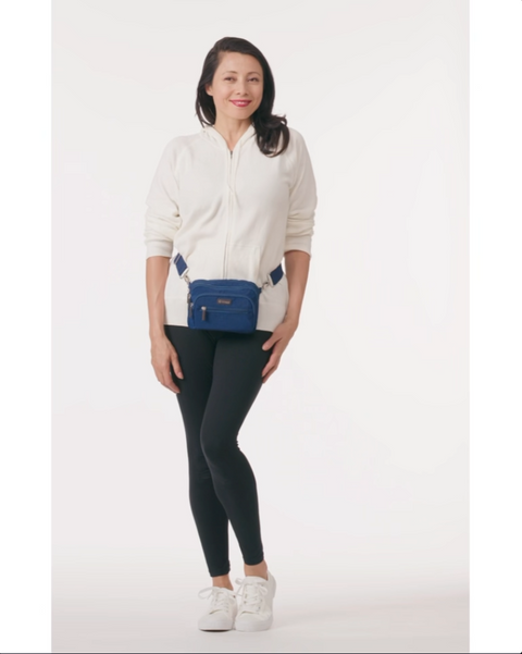 Grey | Convertible Pouch + ZipSafe Travel Organizer