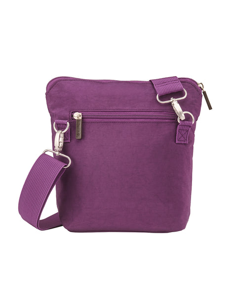 Purple | Convertible Crossbody + Zipsafe Travel Organizer