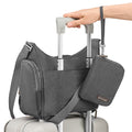 Grey | On-The-Go Hobo + Zipsafe Travel Organizer