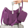 Purple | On-The-Go Hobo + Zipsafe Travel Organizer