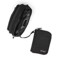 Black | Convertible Pouch + ZipSafe Travel Organizer