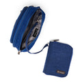 Navy Blue | Convertible Crossbody + Zipsafe Travel Organizer