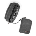 Grey | Convertible Pouch + ZipSafe Travel Organizer