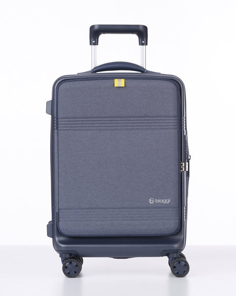 Navy Blue | Runway Hardside Hybrid Carry On