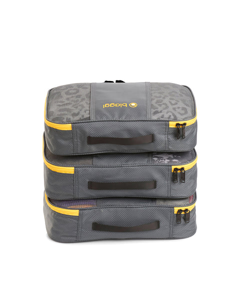 Grey | Zipcubes 3 Pack-Carry-On Size