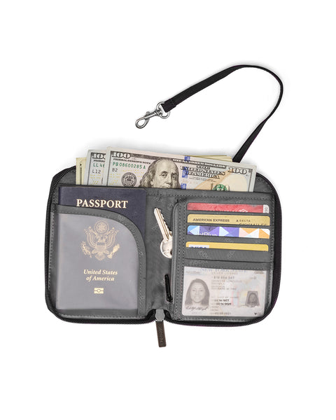 Black | On-The-Go Hobo + Zipsafe Travel Organizer