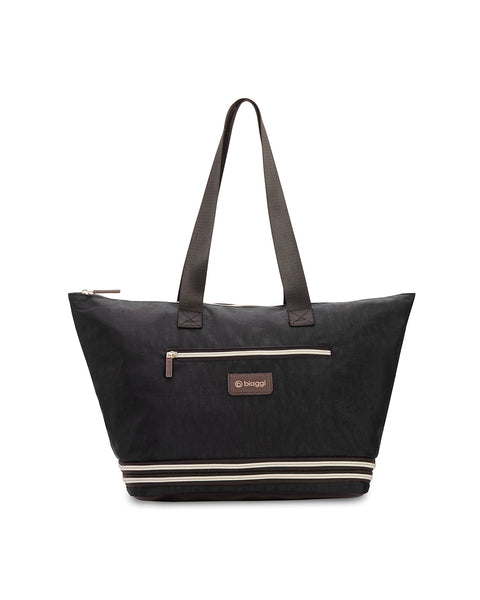 Black | Zipsak Boost! Handbag Expands to Travel Tote