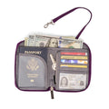 Purple | Convertible Pouch + ZipSafe Travel Organizer