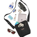 Black | Convertible Crossbody + Zipsafe Travel Organizer