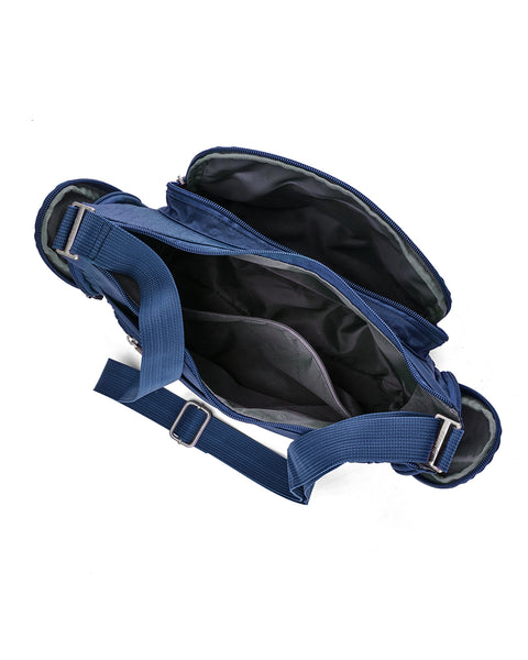 Navy Blue | On-The-Go Hobo + Zipsafe Travel Organizer