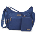 Navy Blue | On-The-Go Hobo + Zipsafe Travel Organizer