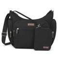 Black | On-The-Go Hobo + Zipsafe Travel Organizer