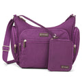 Purple | On-The-Go Hobo + Zipsafe Travel Organizer