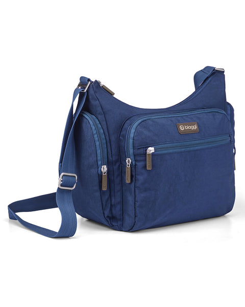 Navy Blue | On-The-Go Hobo + Zipsafe Travel Organizer