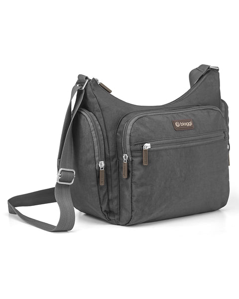 Grey | On-The-Go Hobo + Zipsafe Travel Organizer