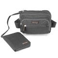 Grey | Convertible Pouch + ZipSafe Travel Organizer