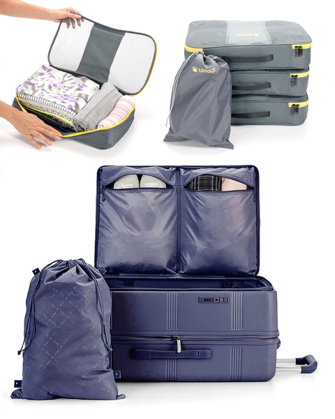 Navy Blue | Runway Check-In Bundle With Zipcubes