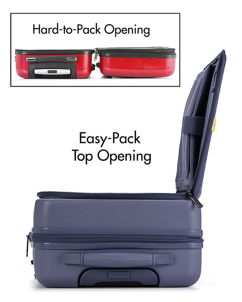 Navy Blue | Runway Hardside Hybrid Carry On