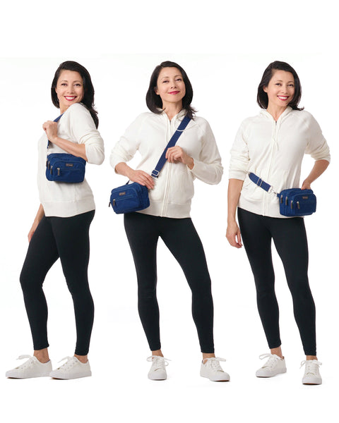 Navy Blue | Flexmates Convertible Anti-Theft Pouch