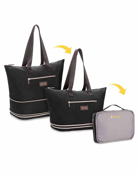 it travel tote bag Zipsak Boost! Handbag Expands to Travel Tote – Biaggi