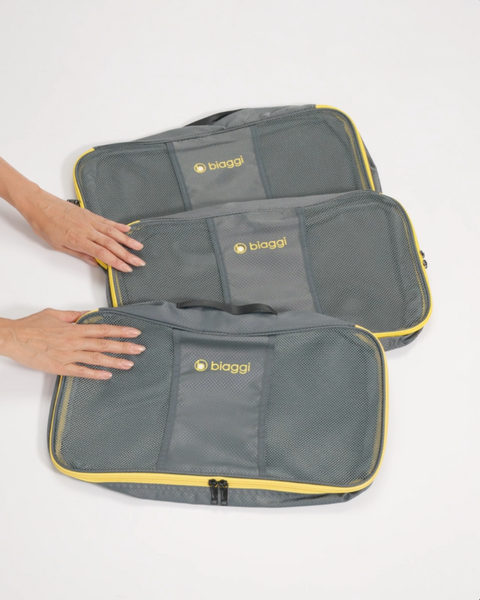 Grey | Zipcubes 3 Pack-Carry-On Size