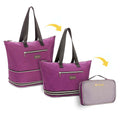 Purple | Zipsak Boost! Handbag Expands to Travel Tote