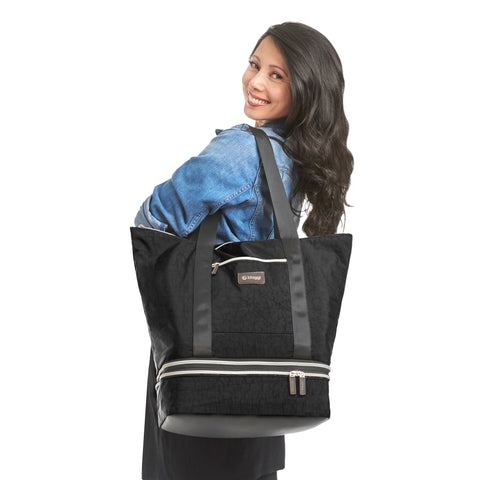 Black | Carry Cube Backpack+Tote Combo
